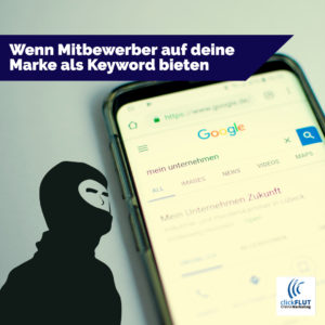 Mitbewerber bietet auf eigenen Firmennamen
